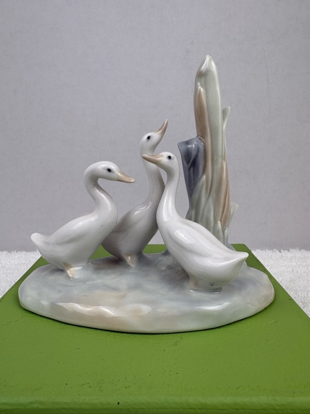 Vintage NAO by Lladro’ Featuring a Group of Three Geese-“Geese Group” Model 4549